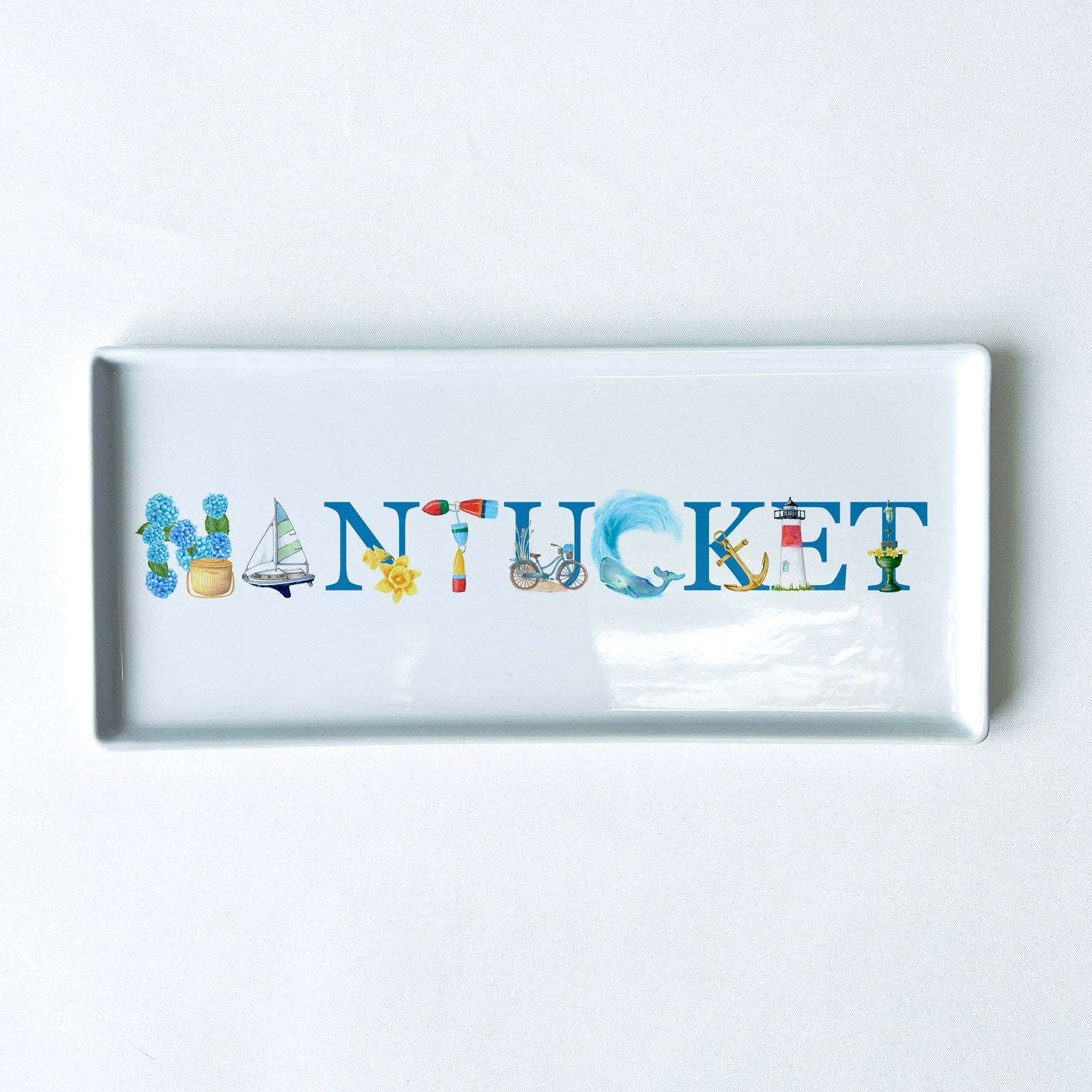 Nantucket Icons Typography Tray 10.5" Long