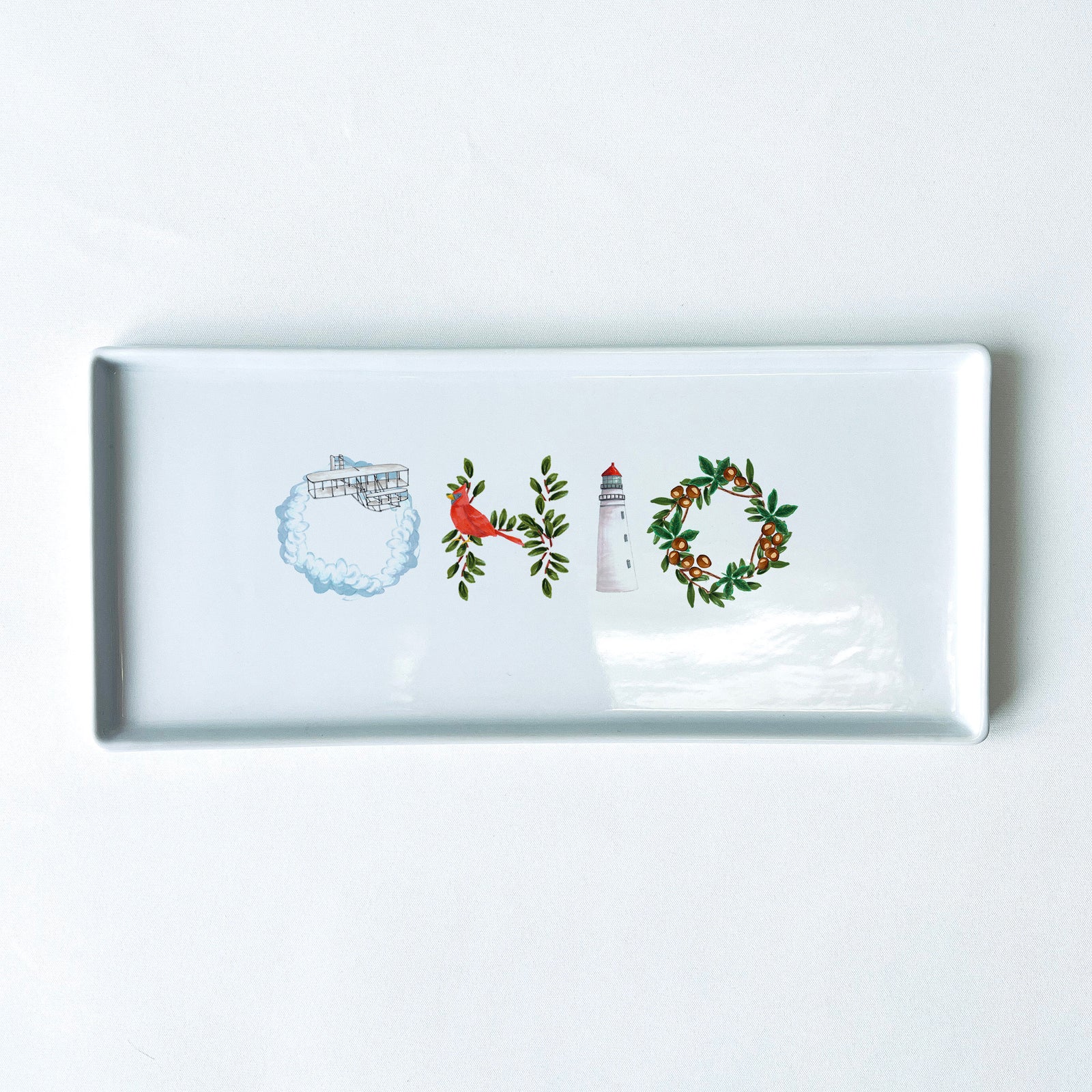 Ohio Icons Typography Tray 10.5" Long