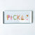 Pickleball Icons Typography Tray 10.5" Long