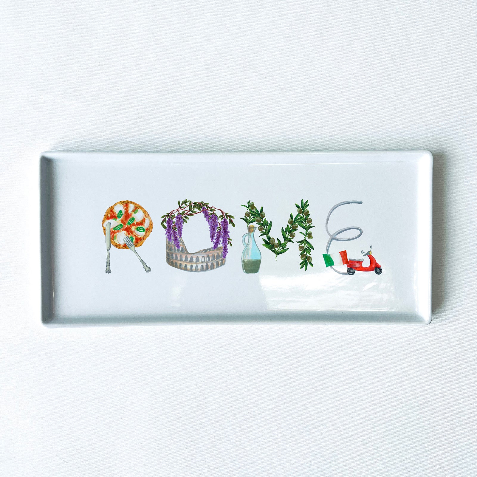 Rome Icons Typography Tray 10.5" Long