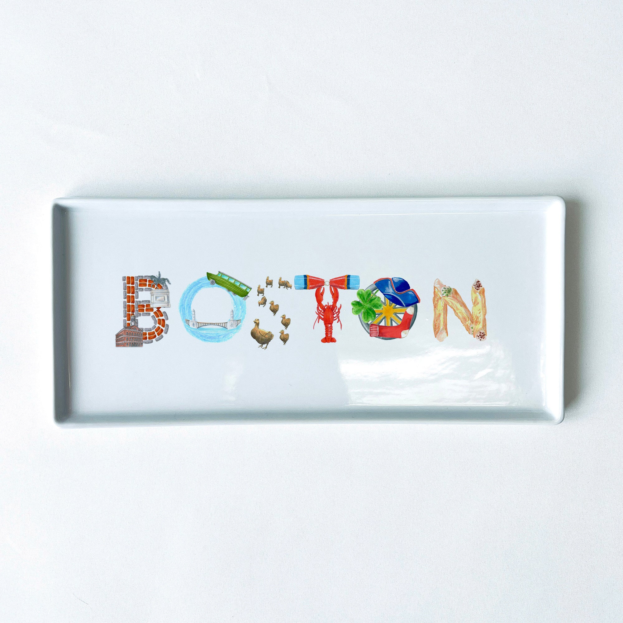 Boston Icons Typography Tray 10.5" Long