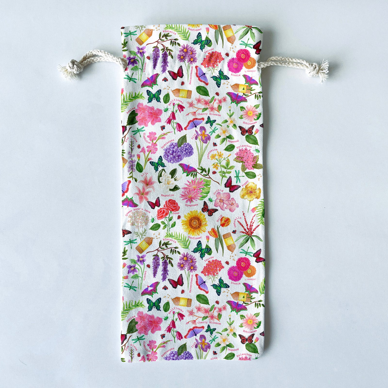 Botanical Themed Wine/Liquor Bottle Gift Bag