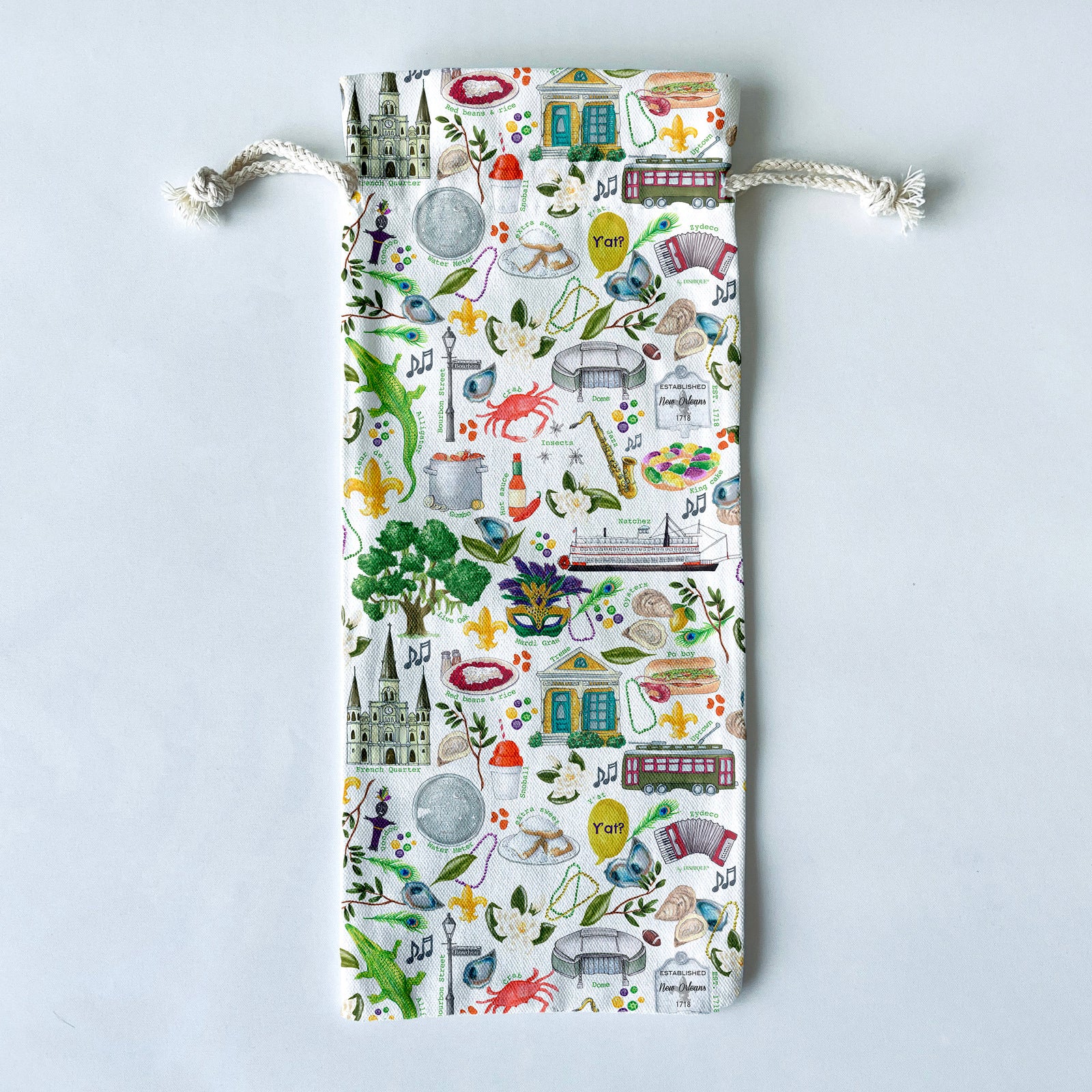 Botanical Themed Tote Bag & Pouch Set - Dishique