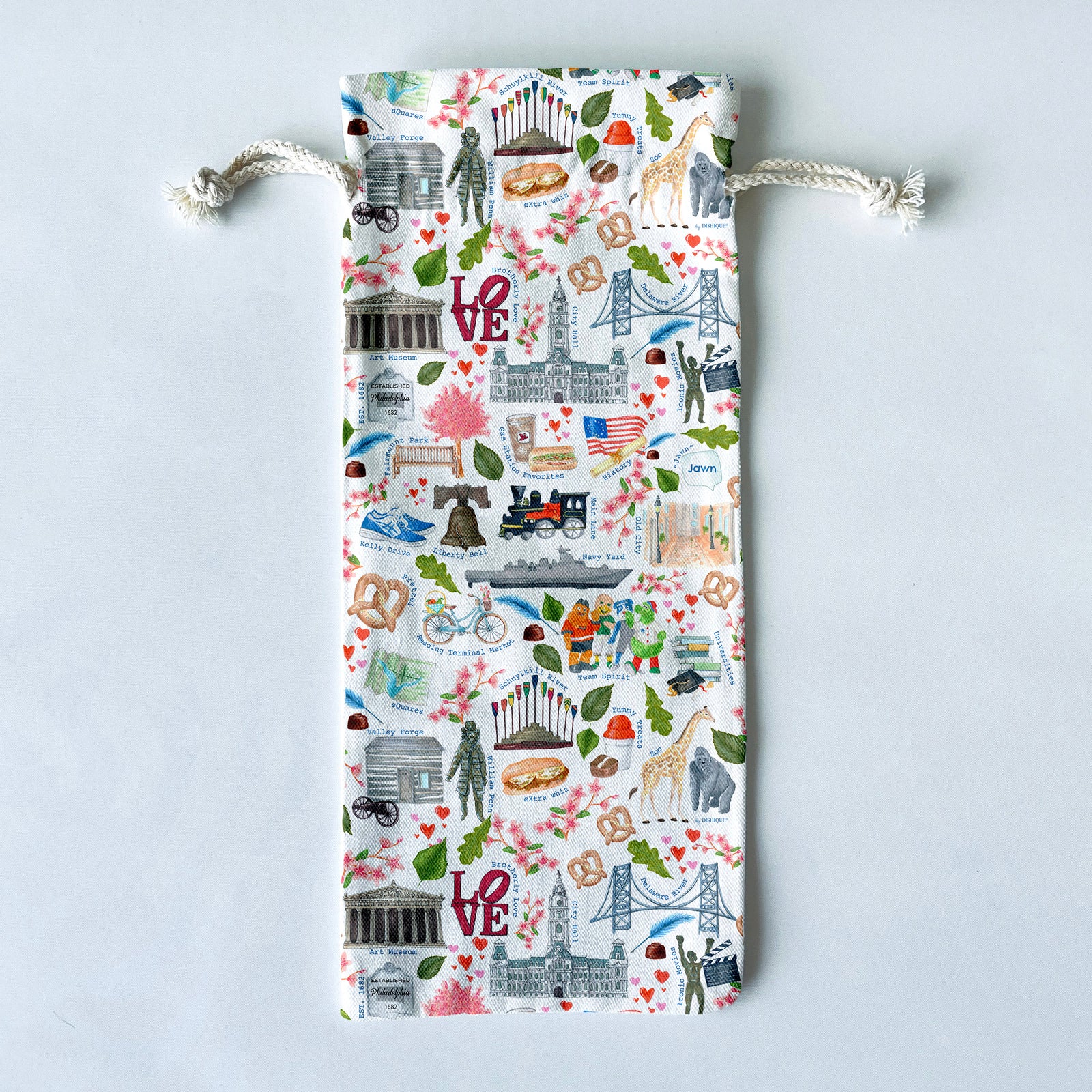 Philadelphia Themed Wine/Liquor Bottle Gift Bag