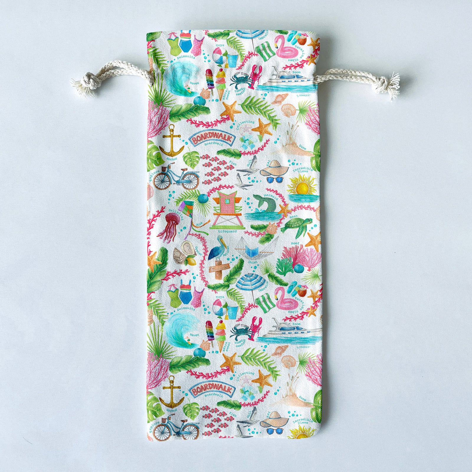 Beach Themed Wine/Liquor Bottle Gift Bag