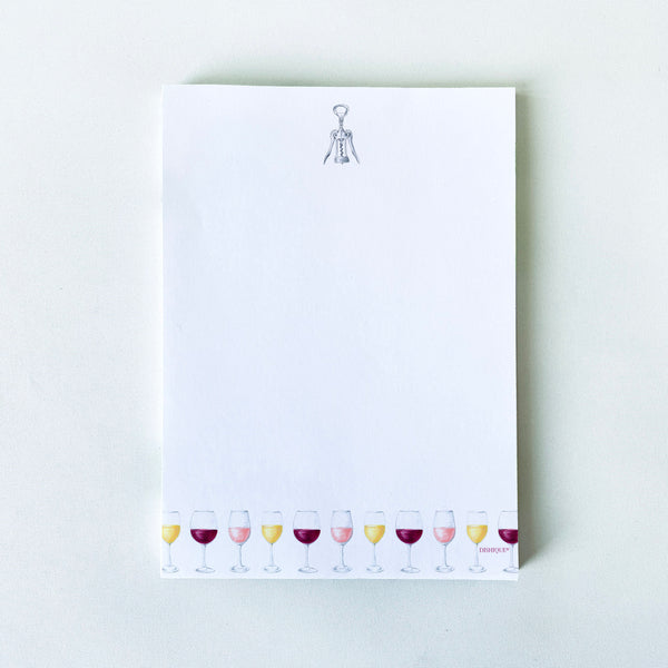 Wine Themed Notepad 50 pages - Dishique