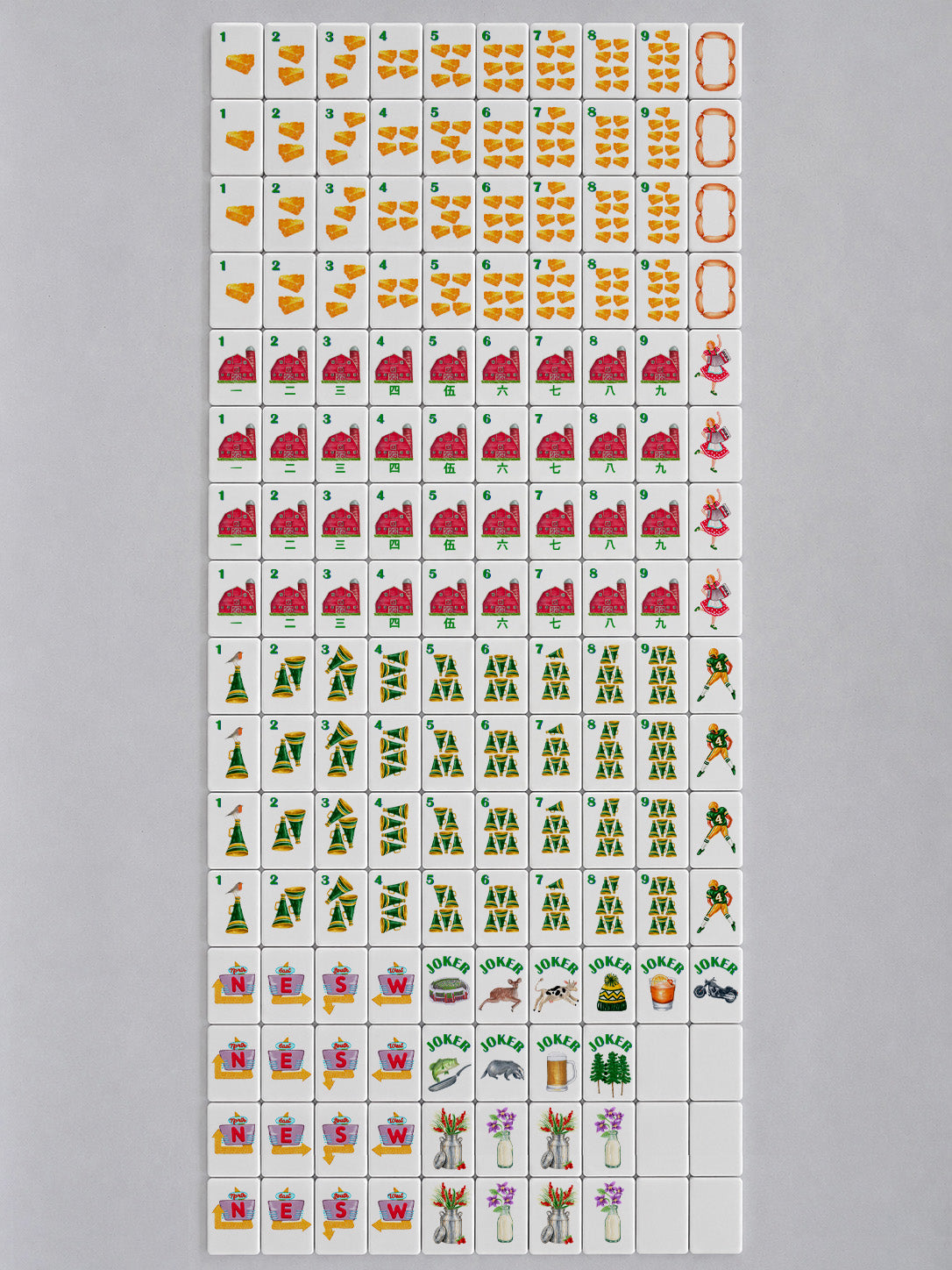 Wisconsin Themed Mahjong Set