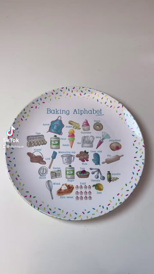 Baking Alphabet 10" Plastic Plate