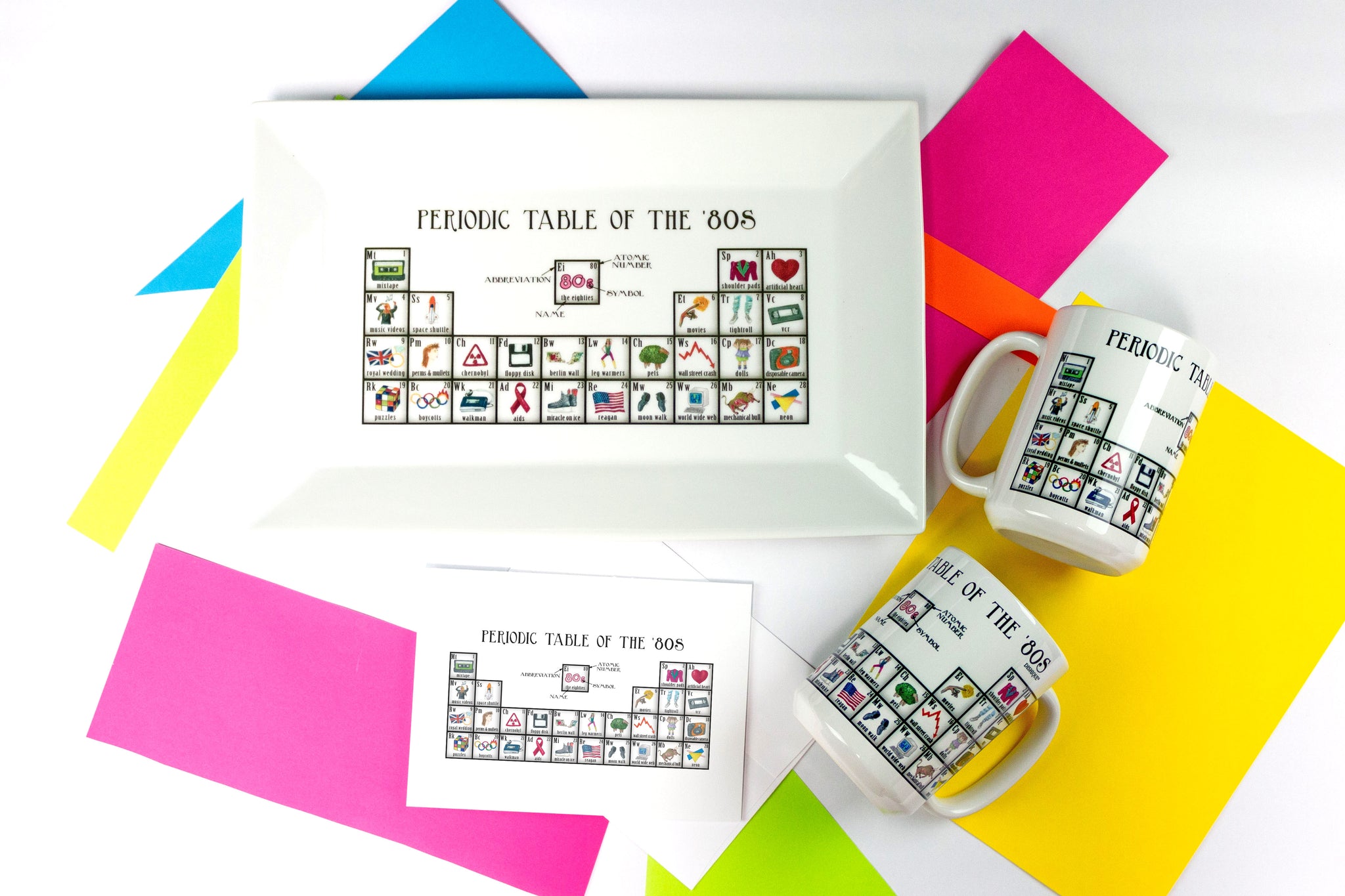 Periodic Table Of Elements, Black And White - Greeting Card, 6 X 6 Inches, Single (gc_123989_5