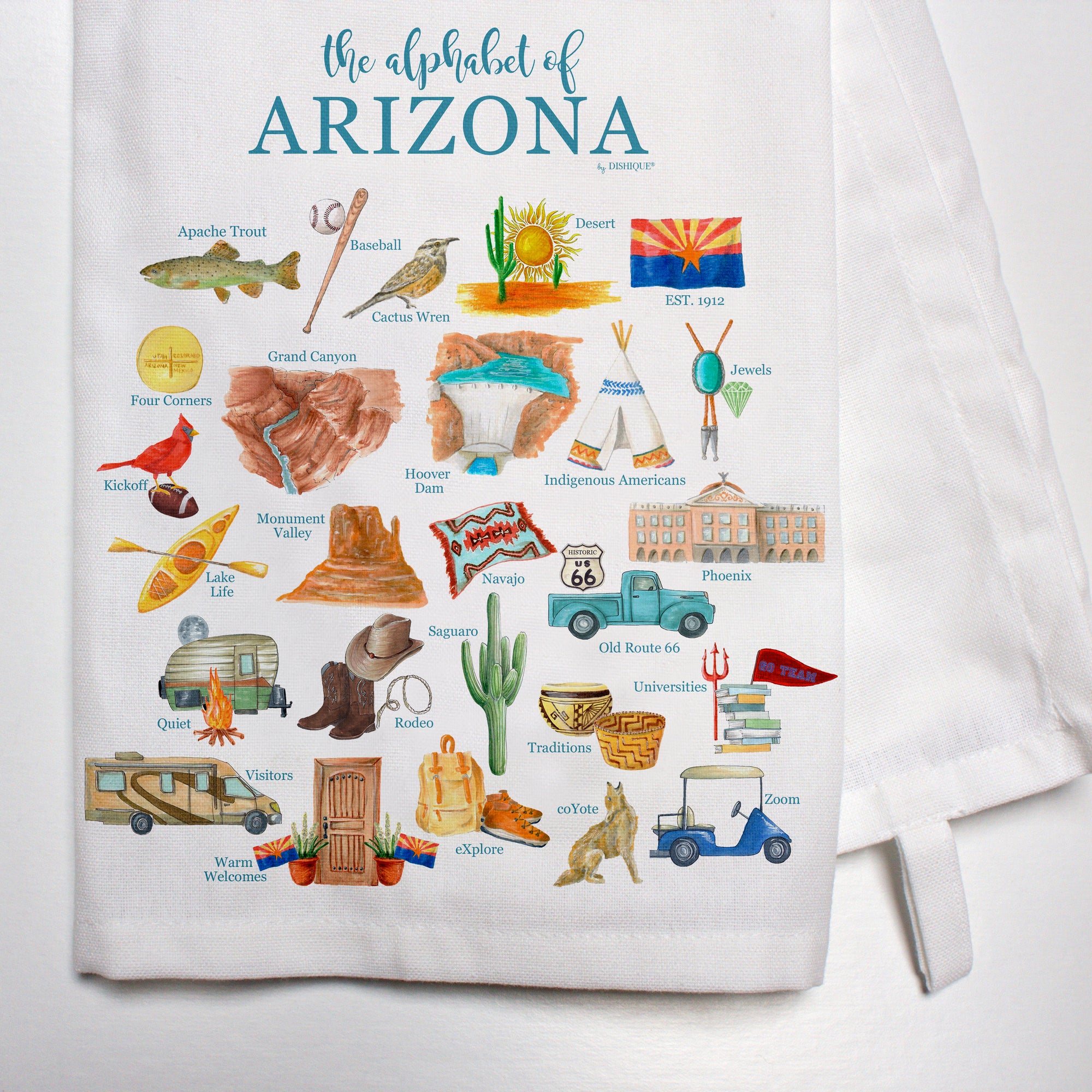 Arizona Alphabet Bar Towel