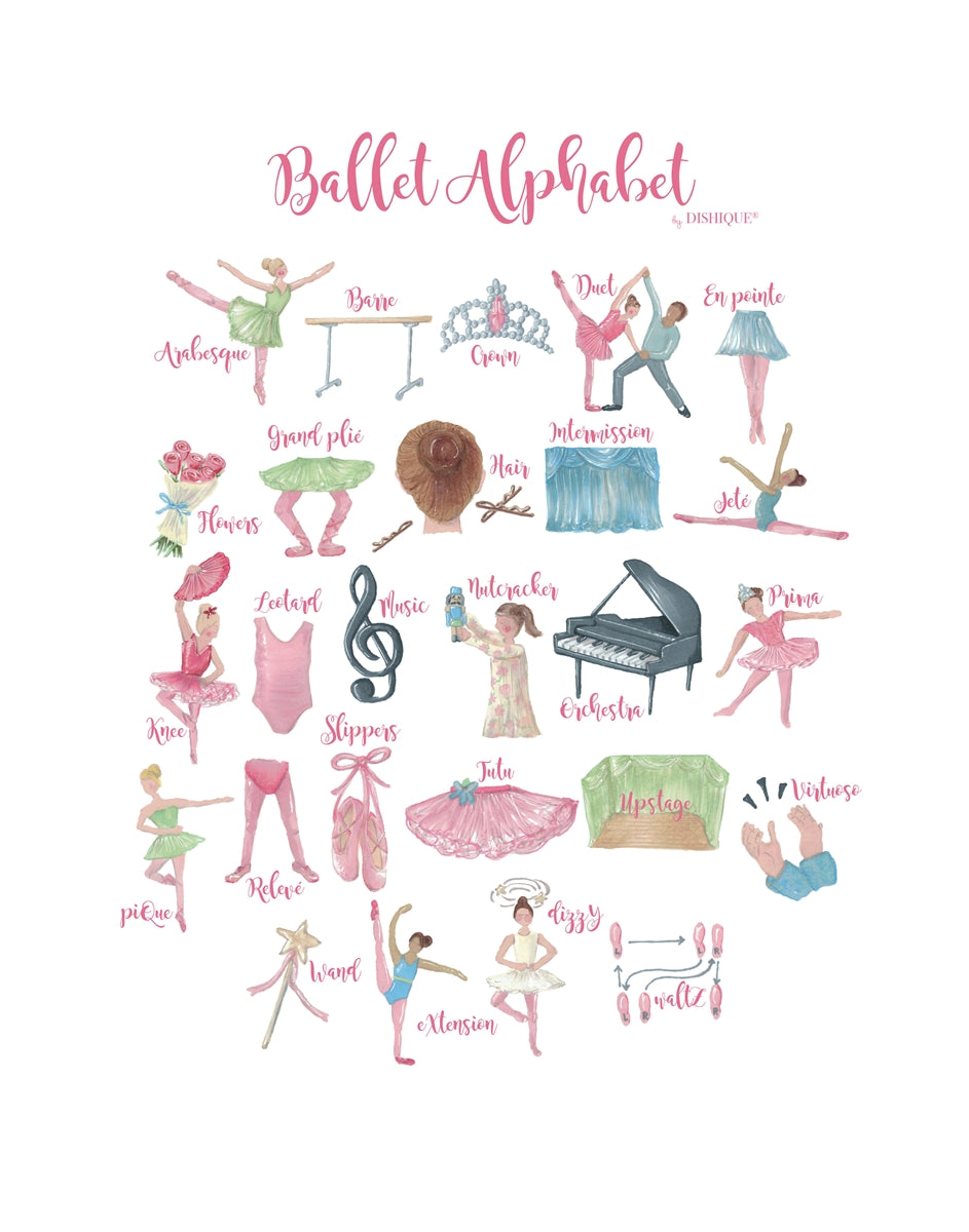 Ballet Alphabet Wall Art