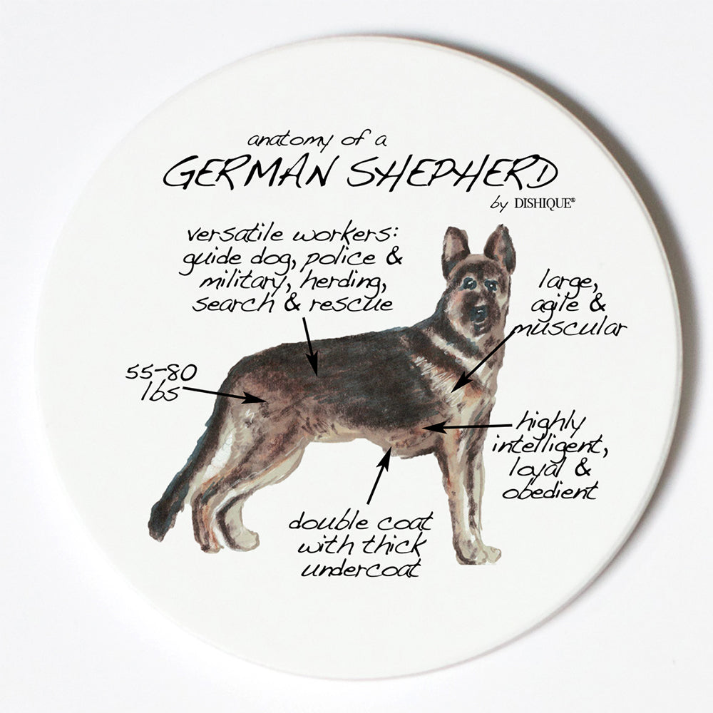 Individual Coaster - Dog Breed Gifts - German Shephard