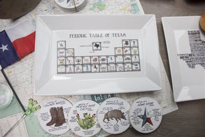 Texas Anatomy Coaster Set