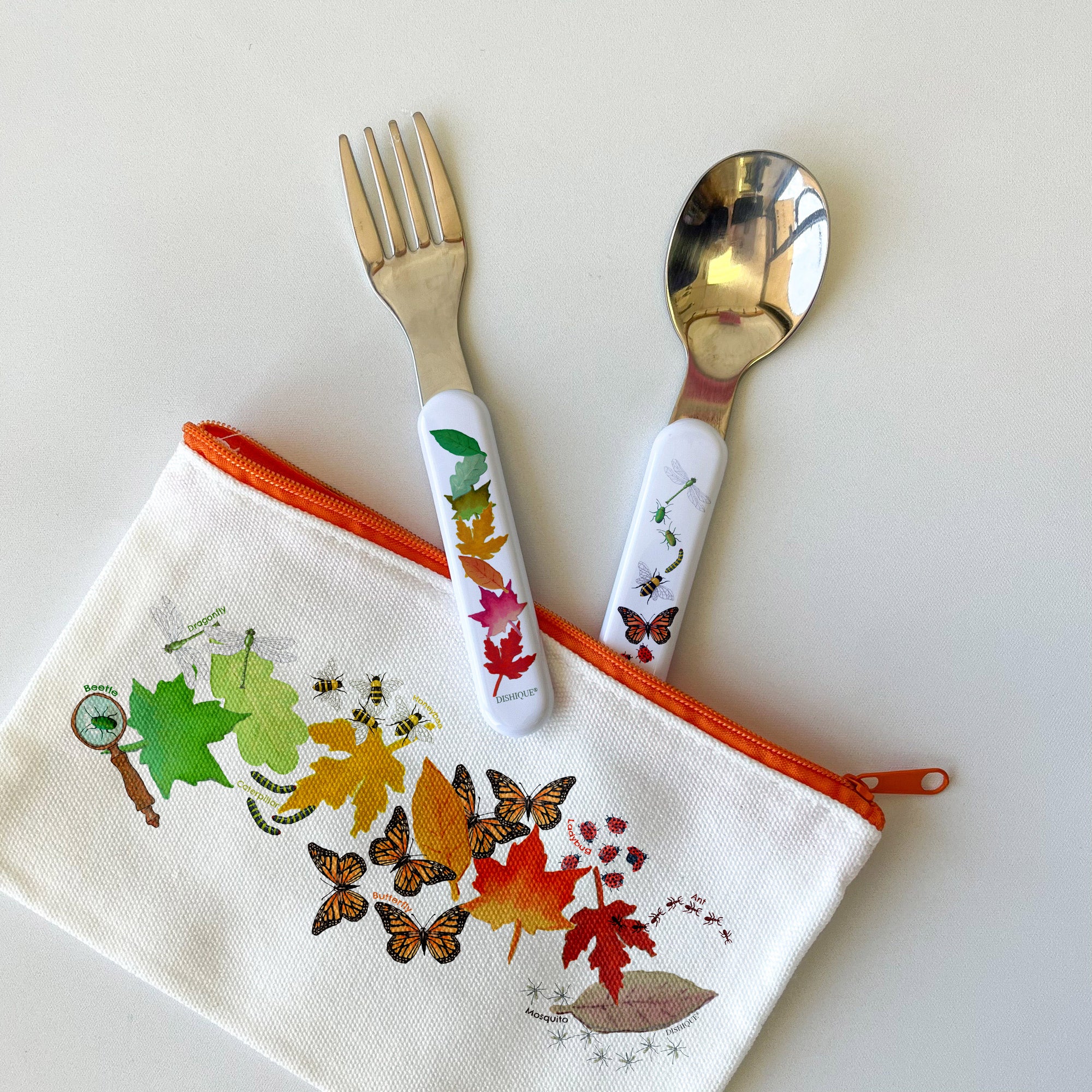 Camping Theme - Kids Cutlery Fork and Spoon Set