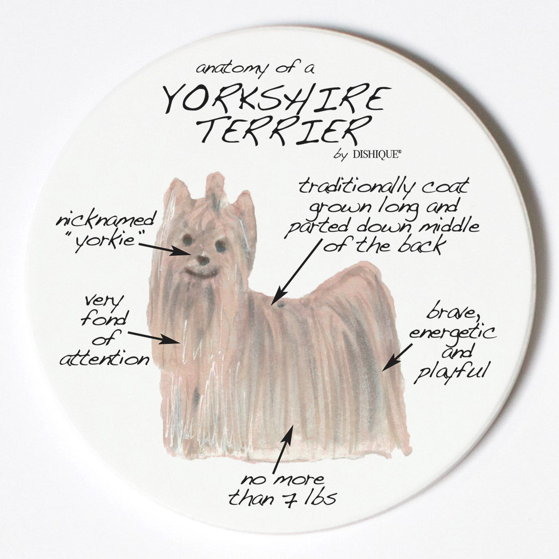 Individual Coaster - Dog Breed Gifts - Yorkshire Terrier