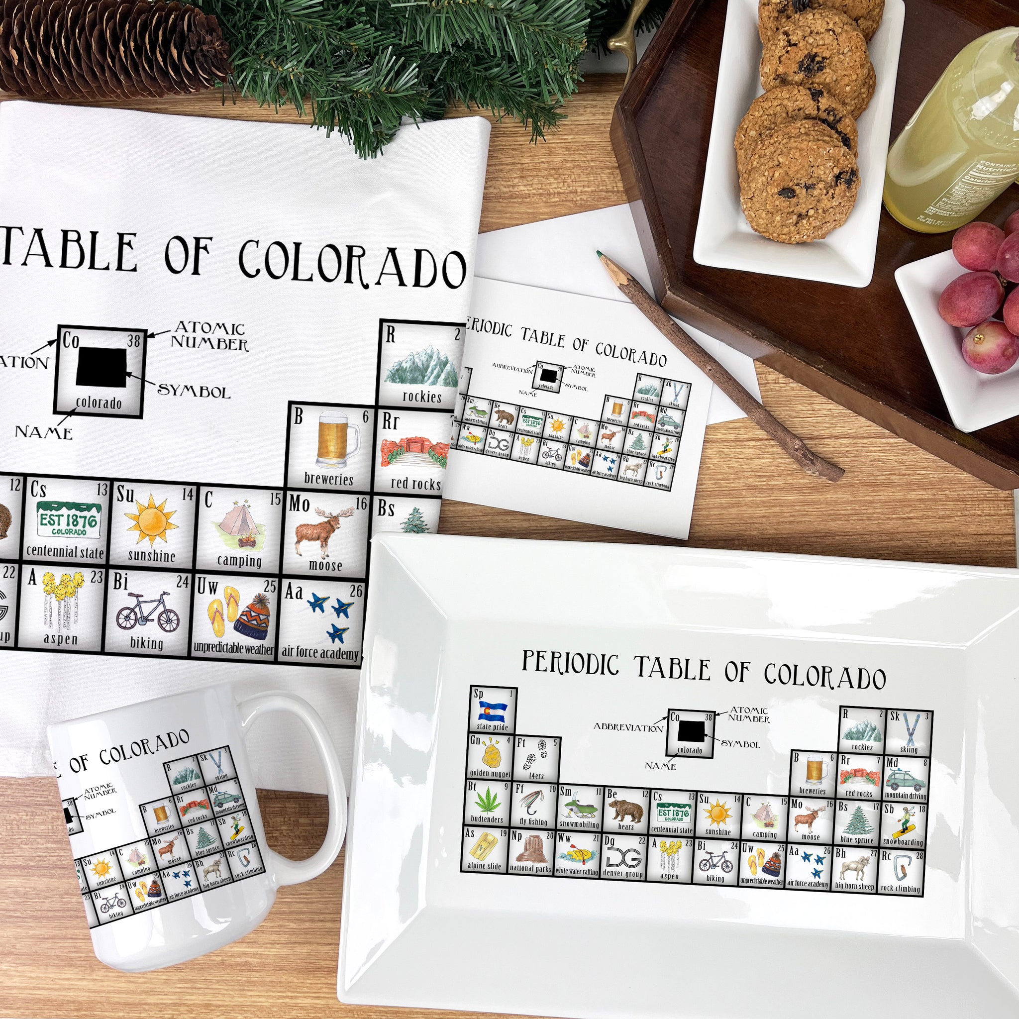 Custom Periodic Table Platter (1 Custom Element) - Dishique