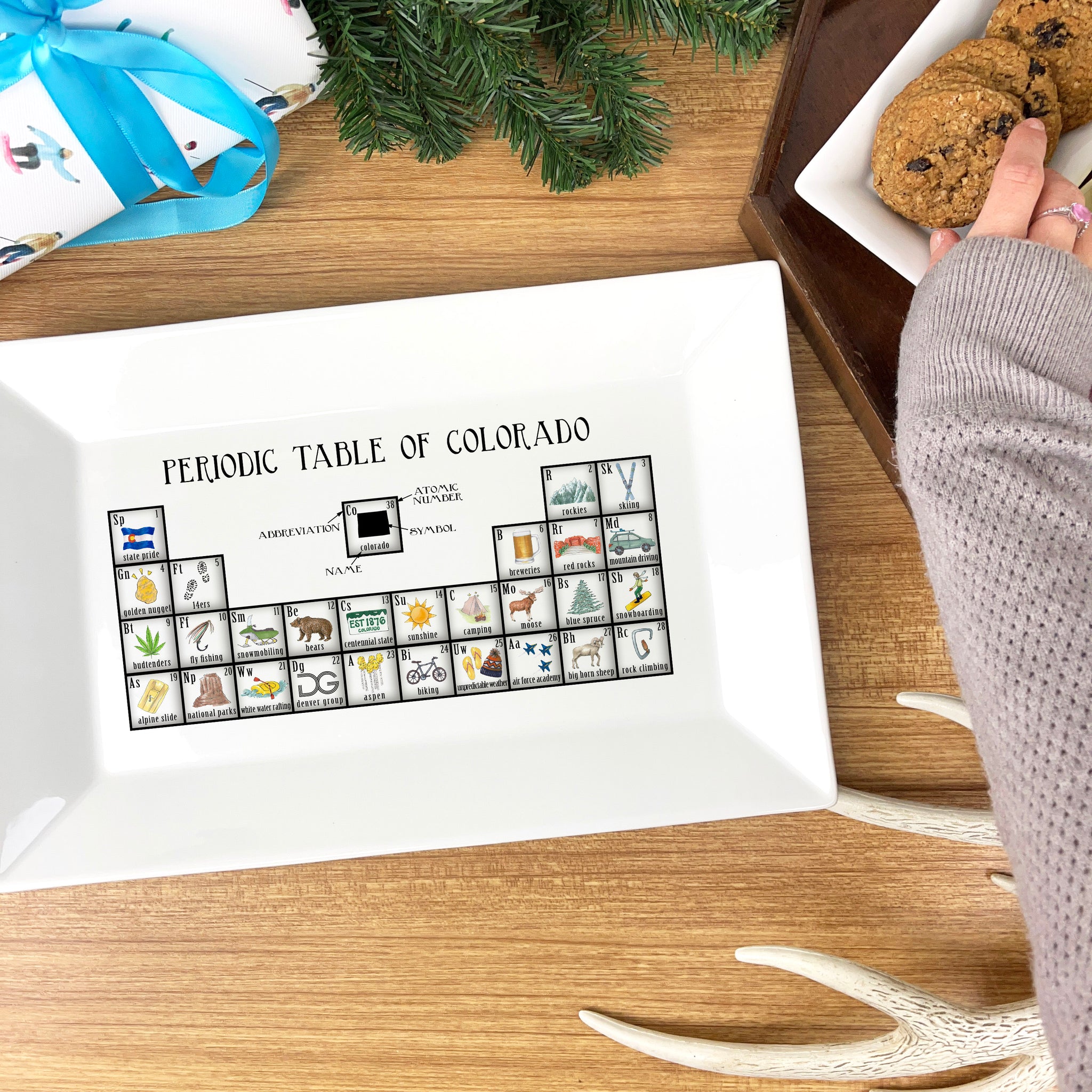 Custom Periodic Table Platter (1 Custom Element) - Dishique