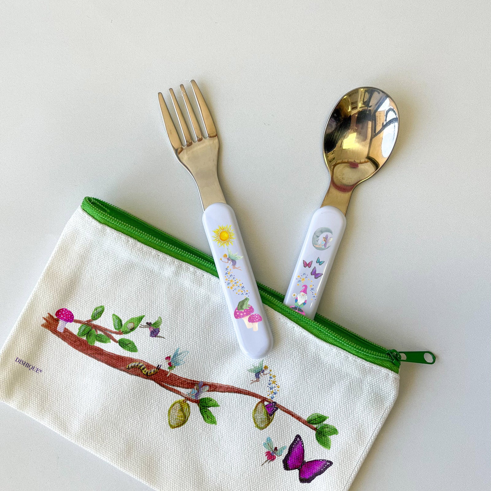 Fairy Theme - Kids Cutlery Fork and Spoon Set