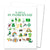 St. Patrick's Day Alphabet Greeting Card (blank inside)