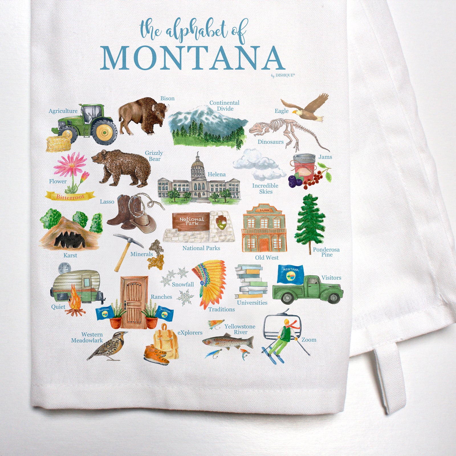 Montana Alphabet Bar Towel