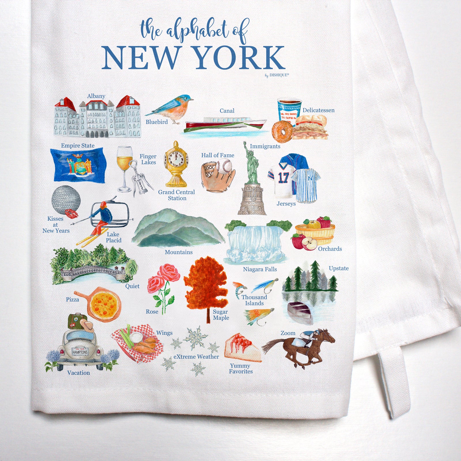 New York Alphabet Bar Towel