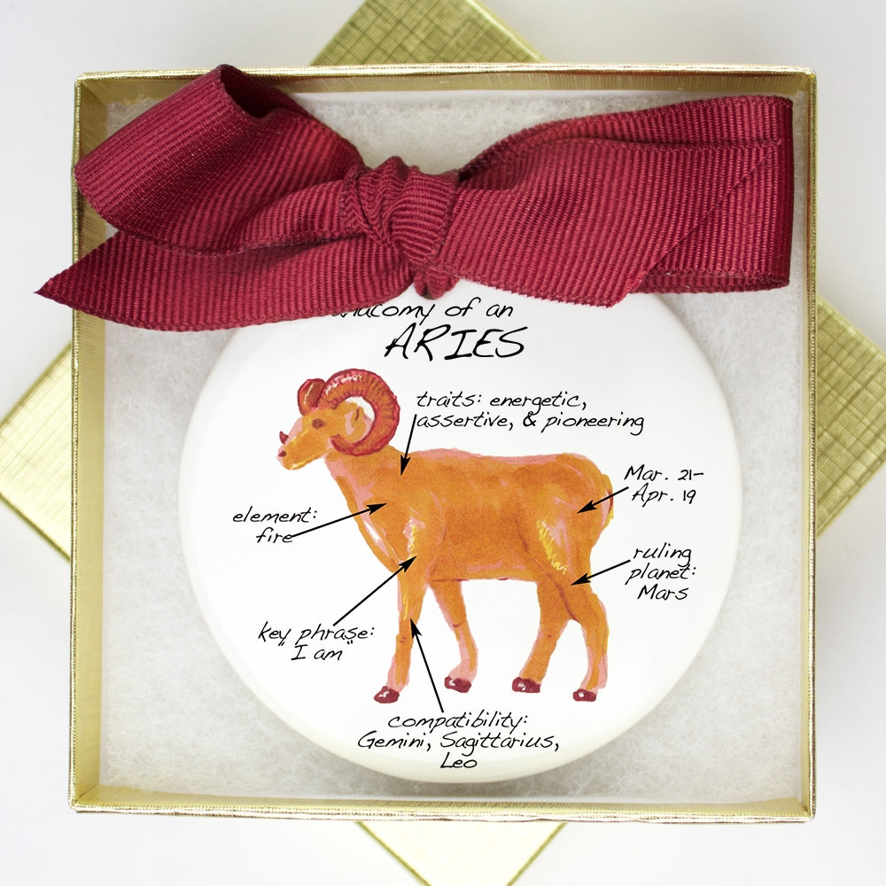 Aries Holiday Ornament