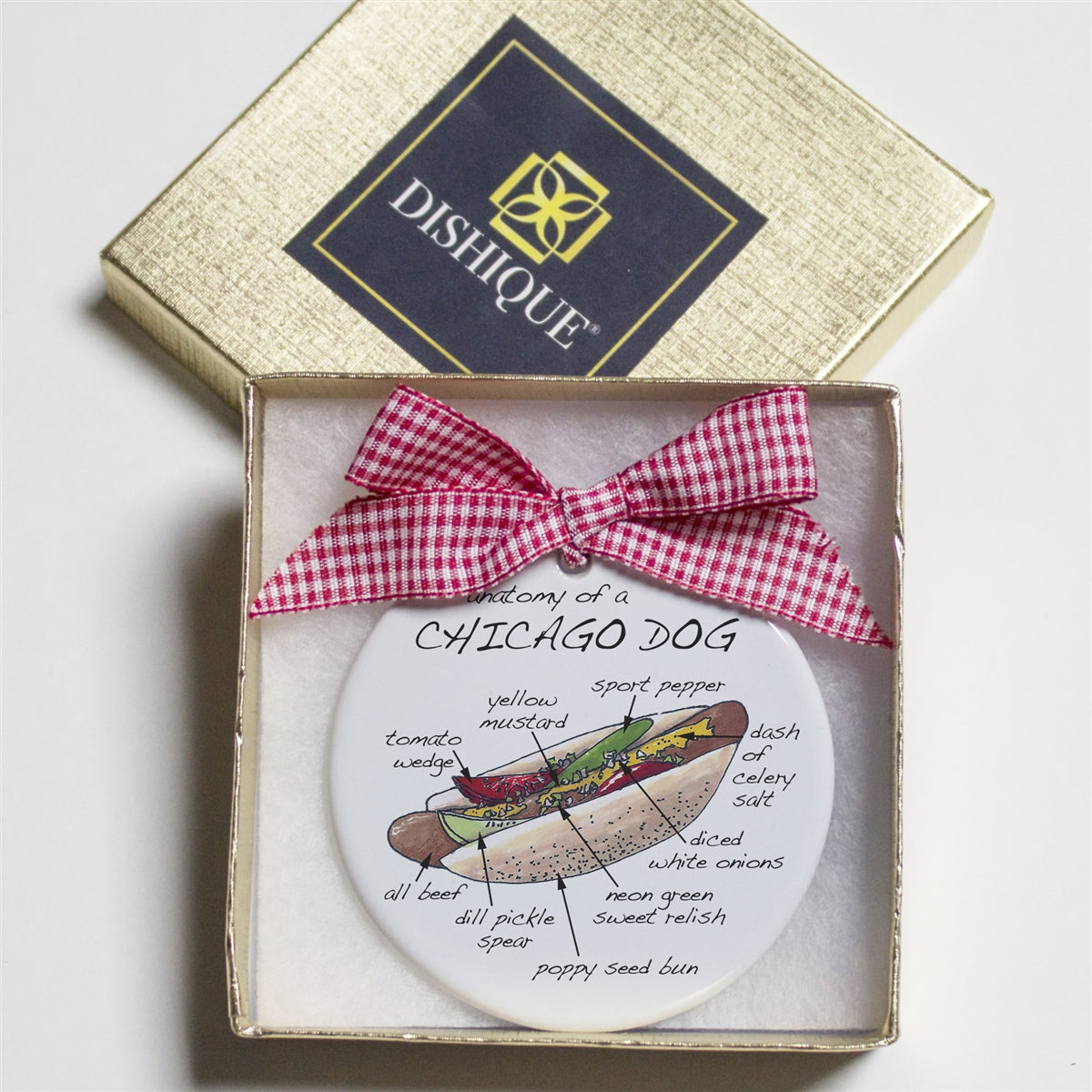 Chicago Dog Holiday Ornament