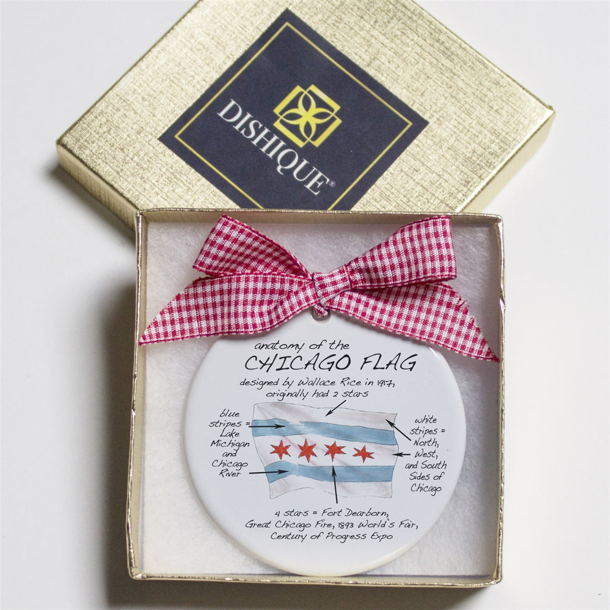 Chicago Flag Holiday Ornament