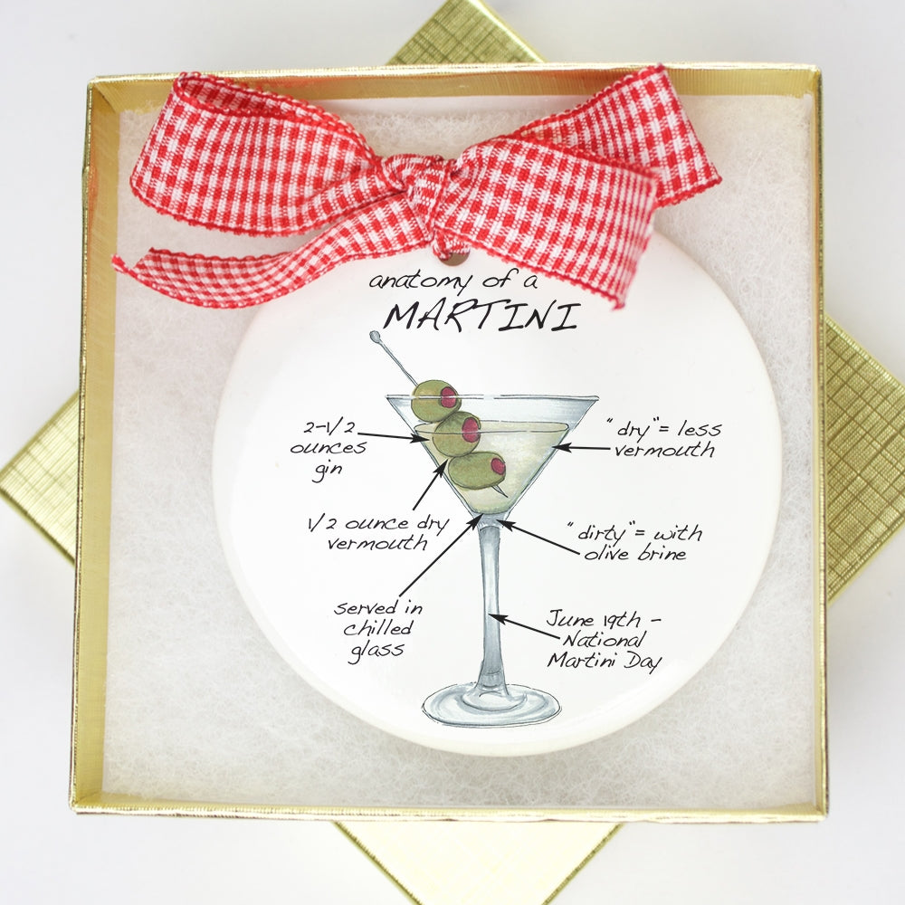 Martini Holiday Ornament