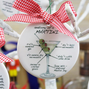 Martini Holiday Ornament