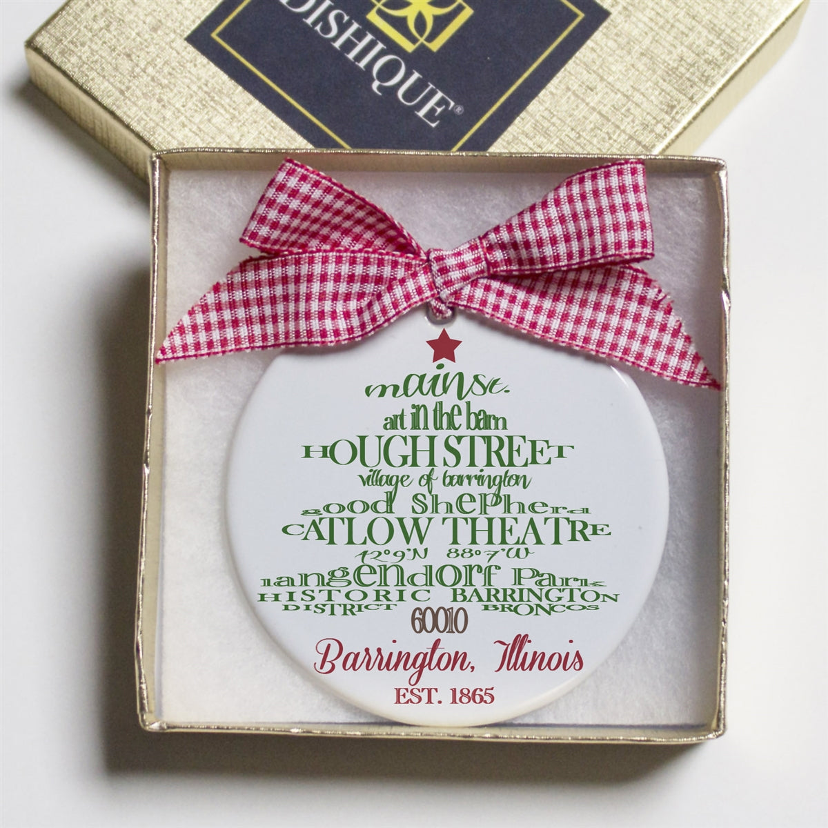 Barrington, Illinois Holiday Ornament