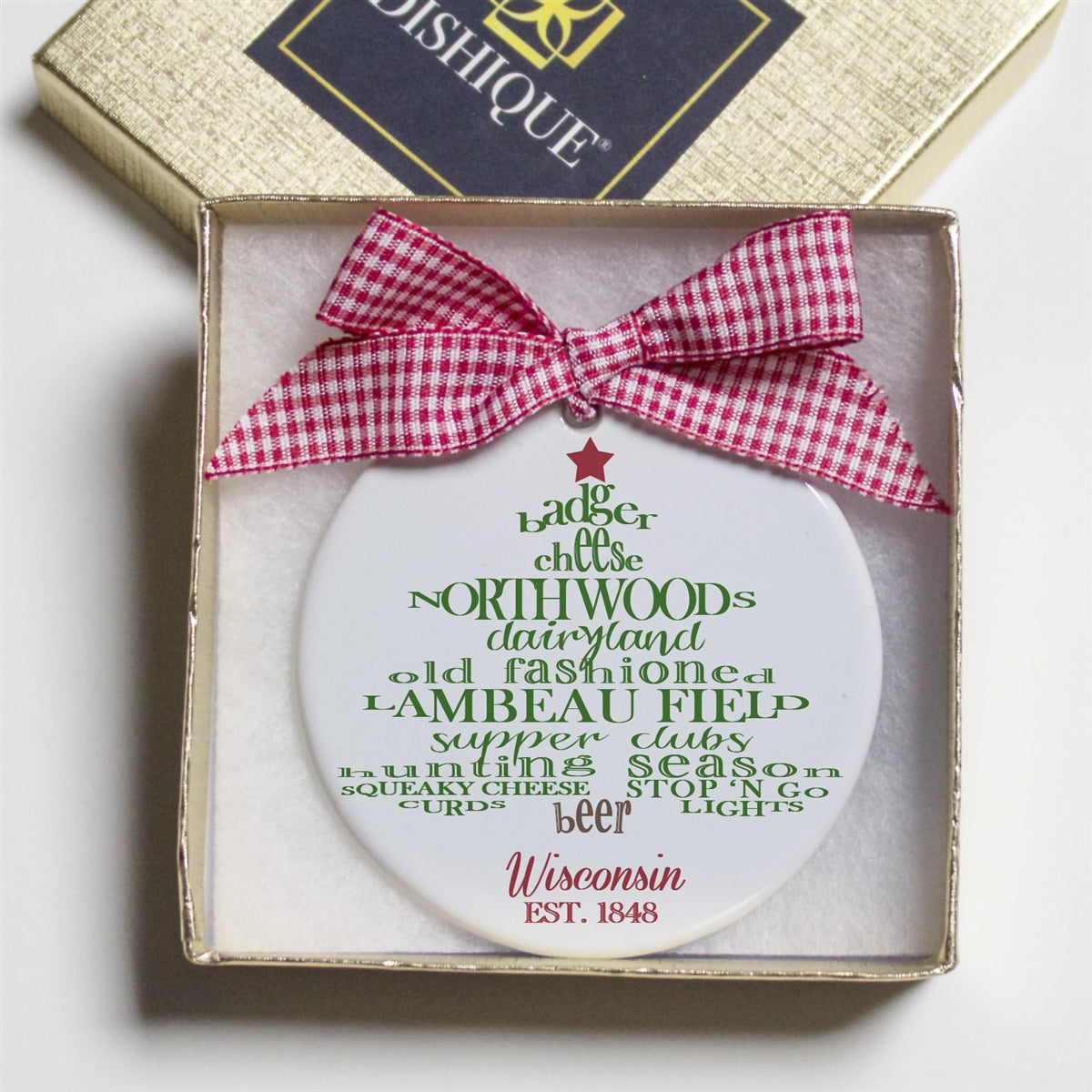 Wisconsin Holiday Ornament