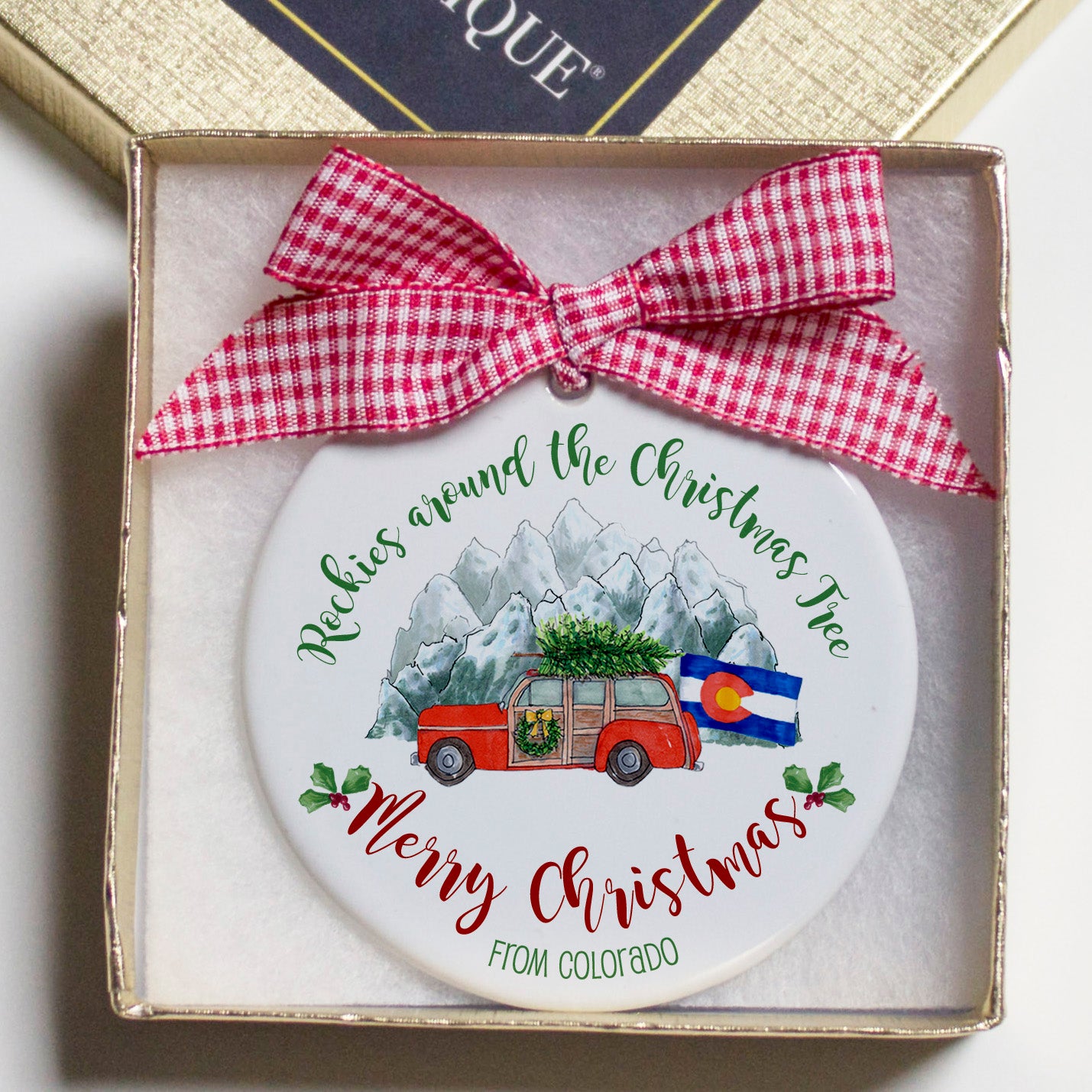 Colorado Rockies Christmas Ornament