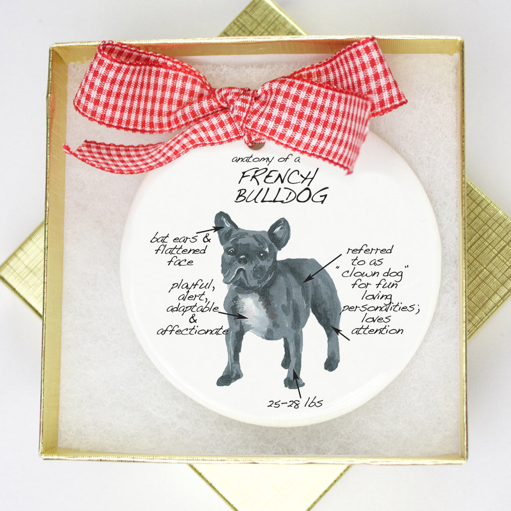French Bulldog Holiday Ornament - Dog Breed Gifts