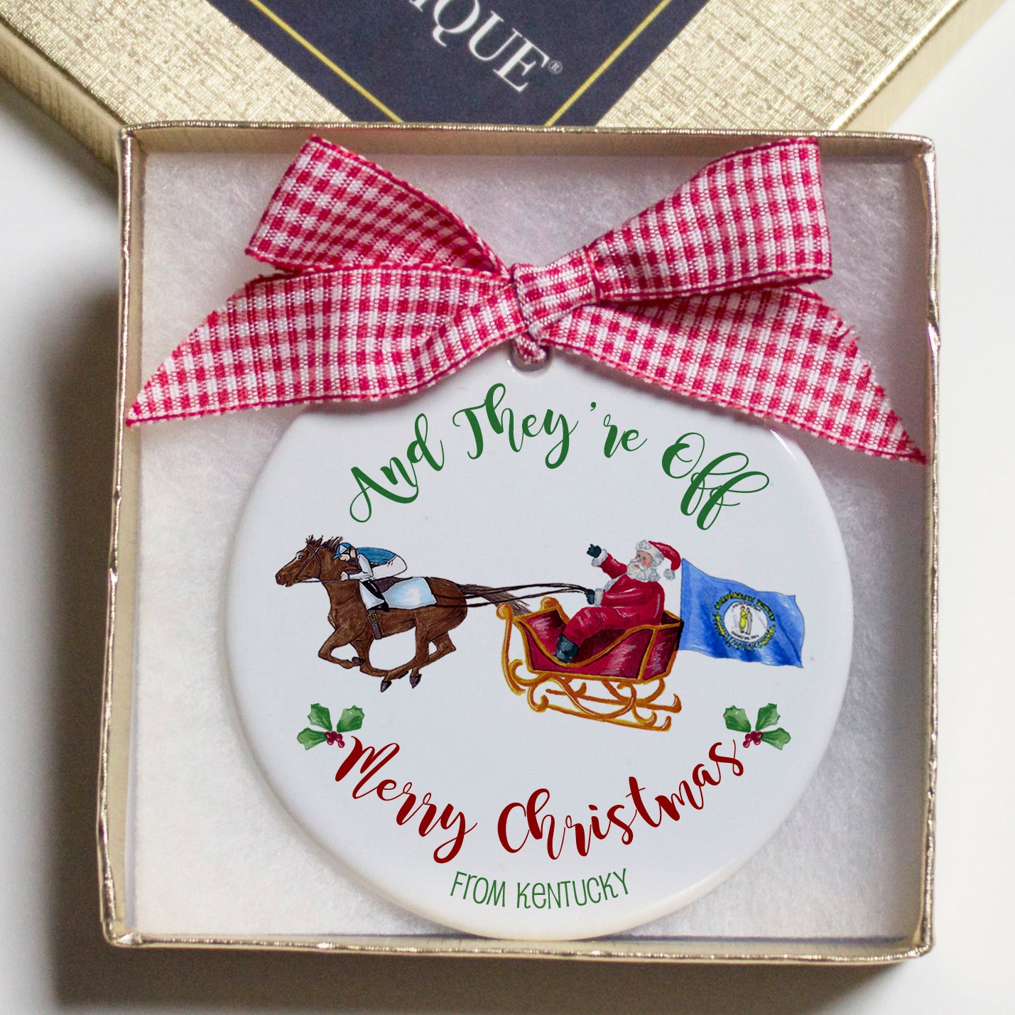 Kentucky And They're Off Christmas Ornament