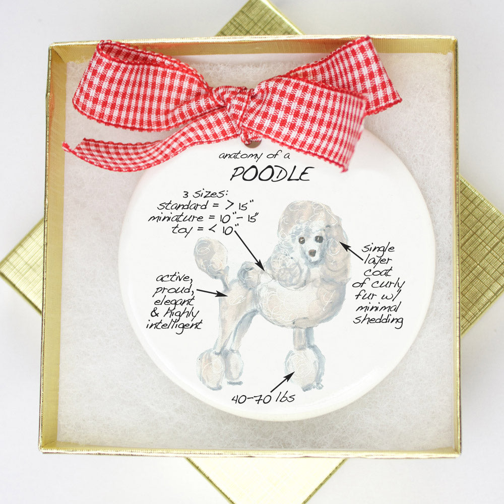 Poodle Holiday Ornament - Dog Breed Gifts