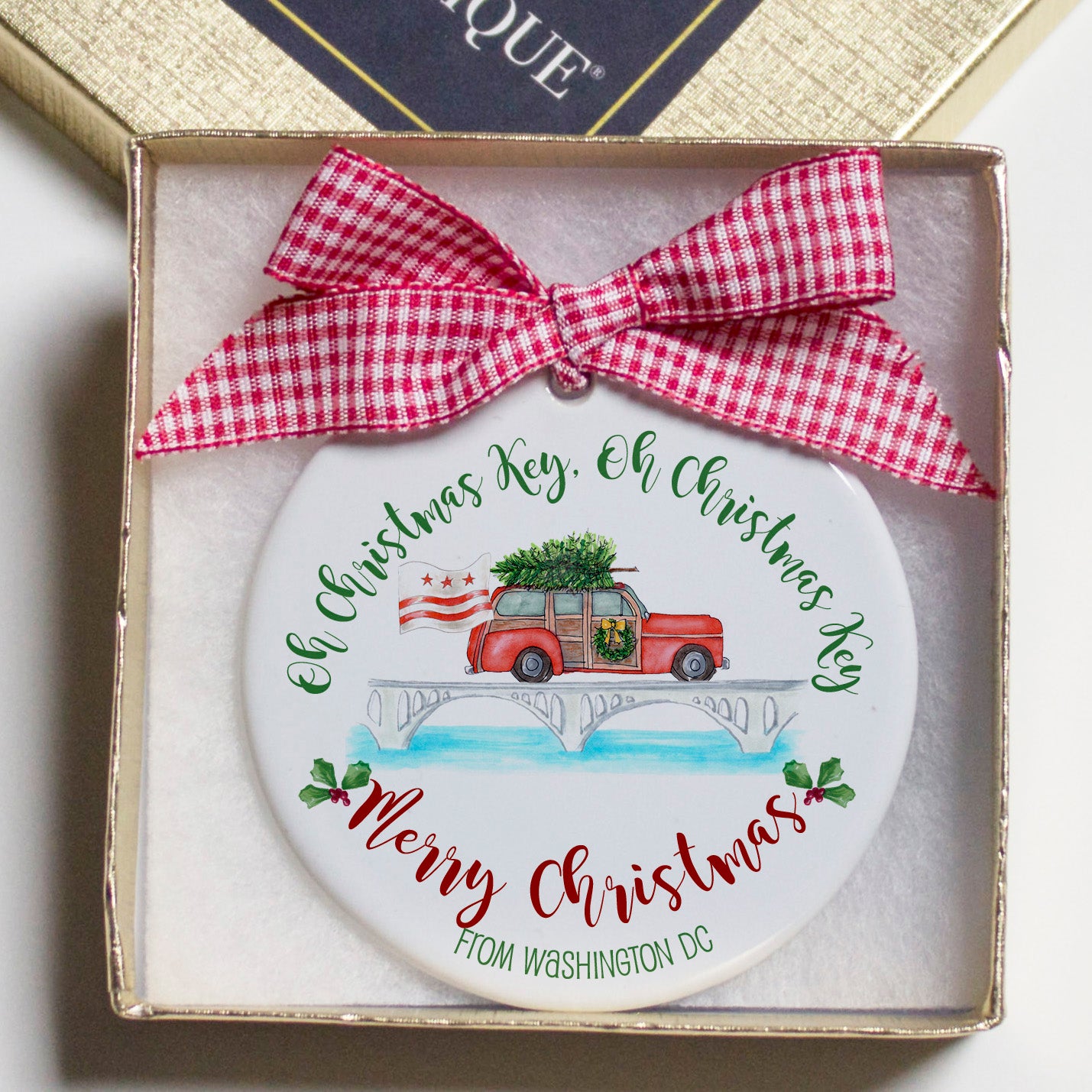 Washington DC Oh Christmas Key Christmas Ornament