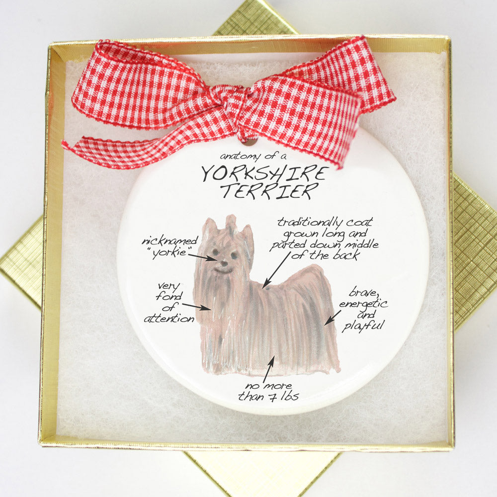 Yorkshire Terrier Holiday Ornament - Dog Breed Gifts