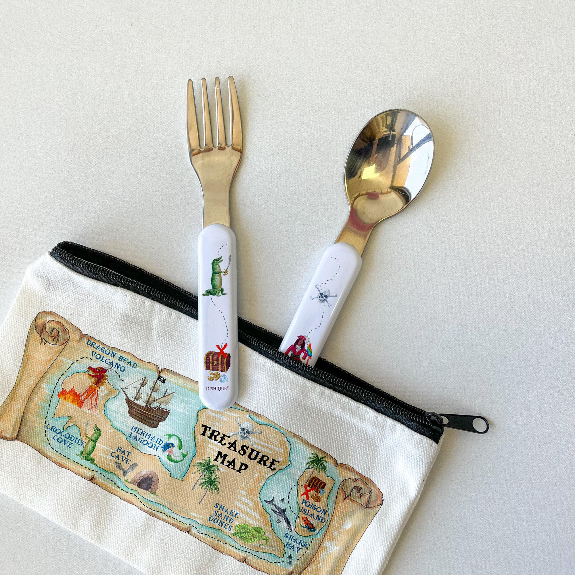 Pirate Theme - Kids Cutlery Fork and Spoon Set