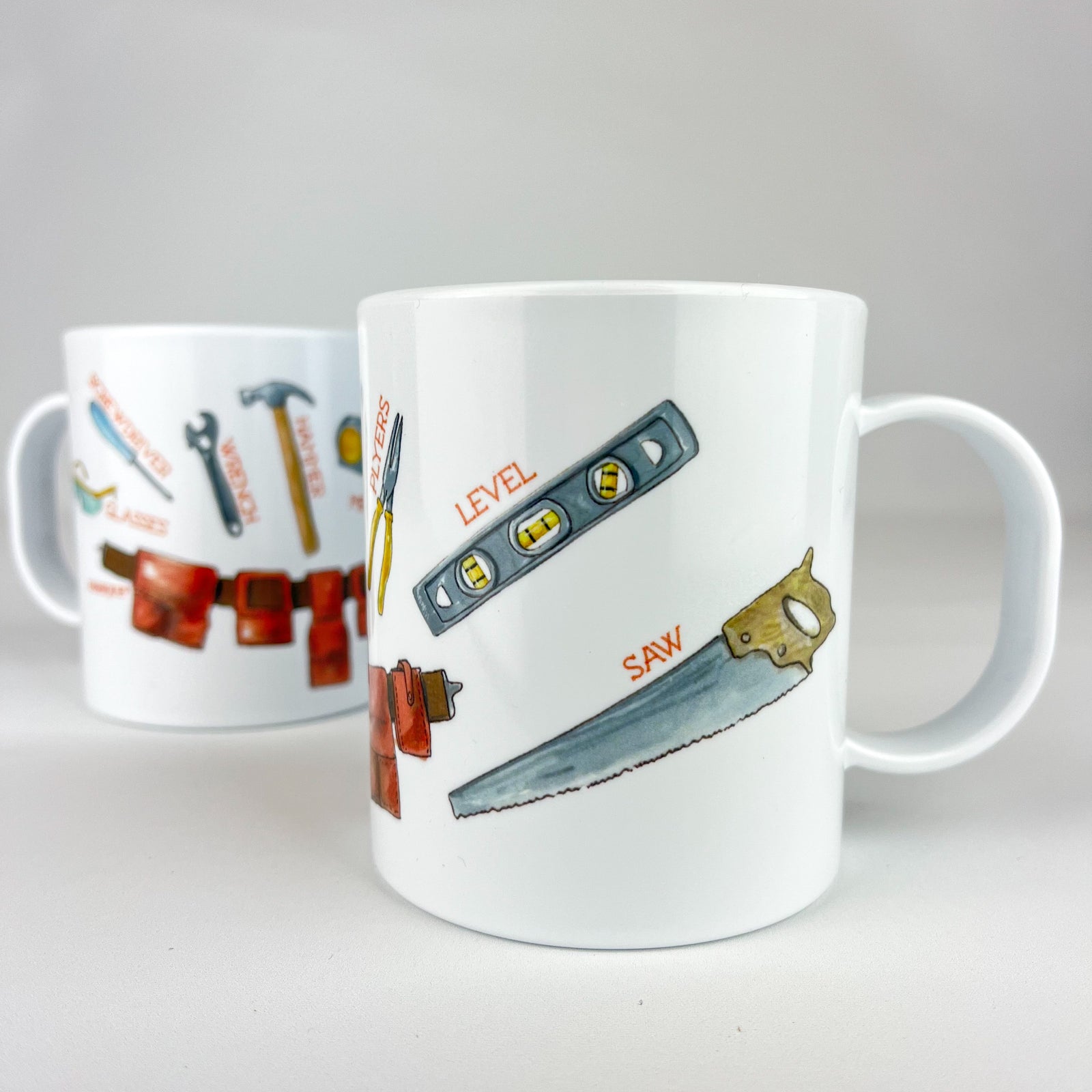 Construction Tool Belt 11 oz. Plastic Mug