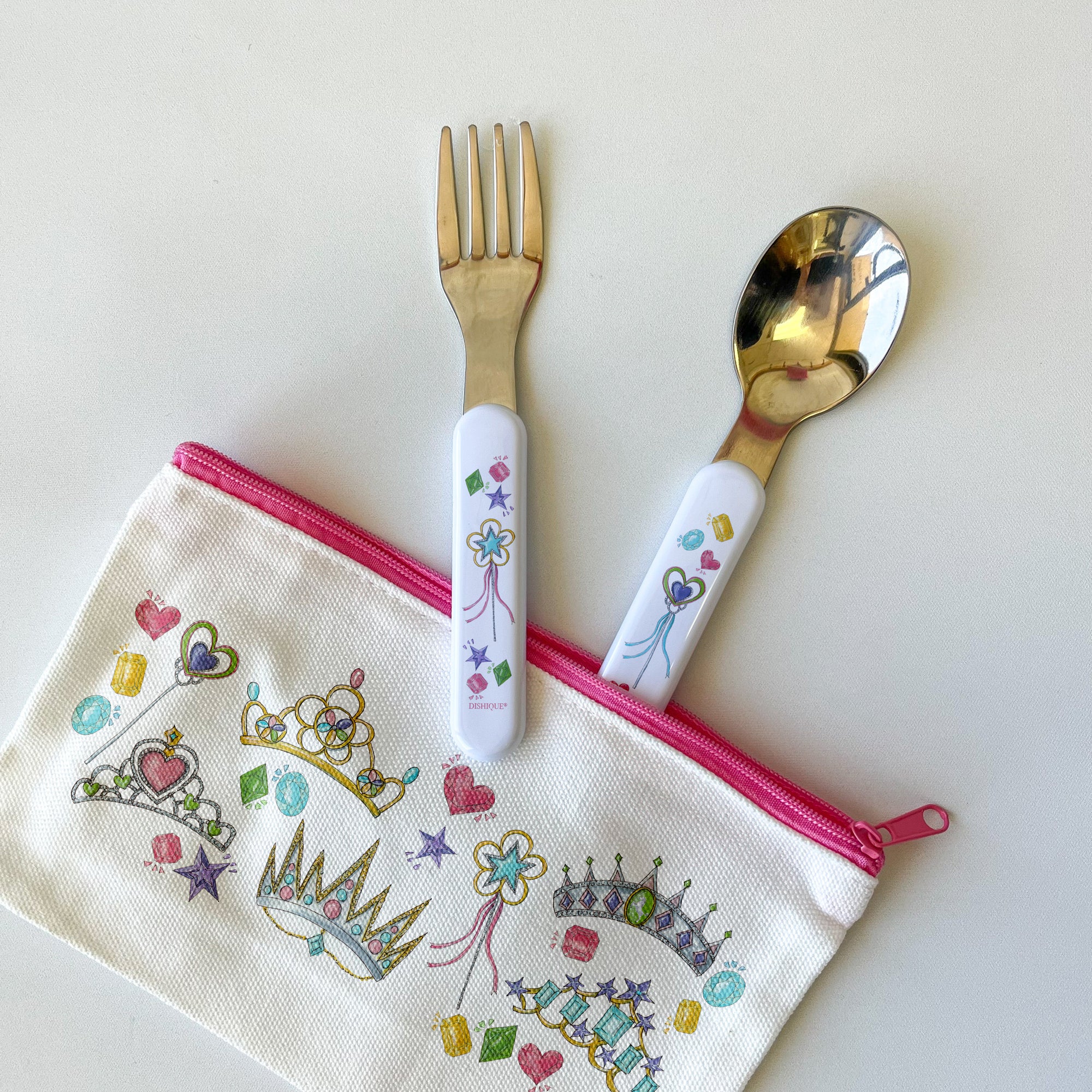 Princess Theme - Kids Cutlery Fork and Spoon Set