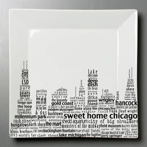 Chicago Dish - Large Square Plate