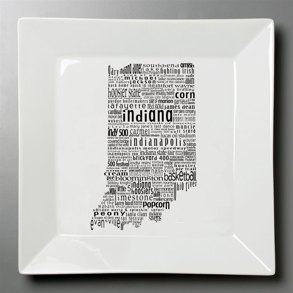 Indiana Dish - Large Square Plate