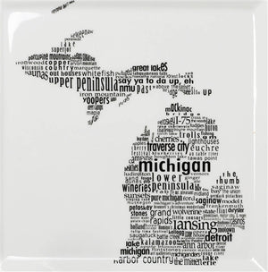 Michigan Dish - Large Square Plate