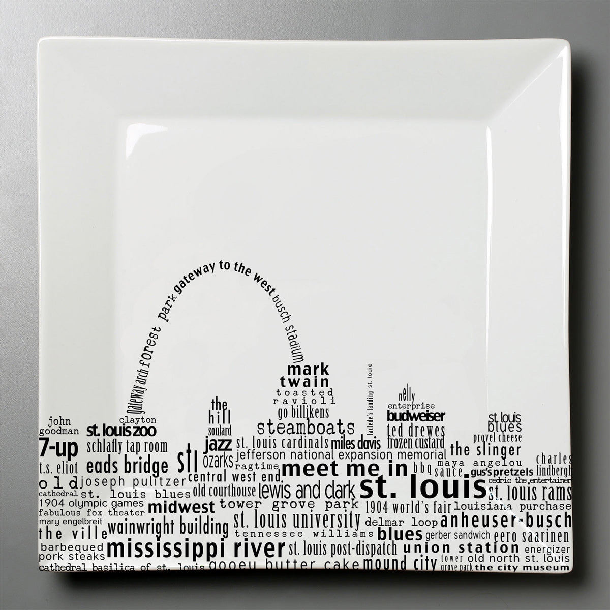 St. Louis Dish - Large Square Plate