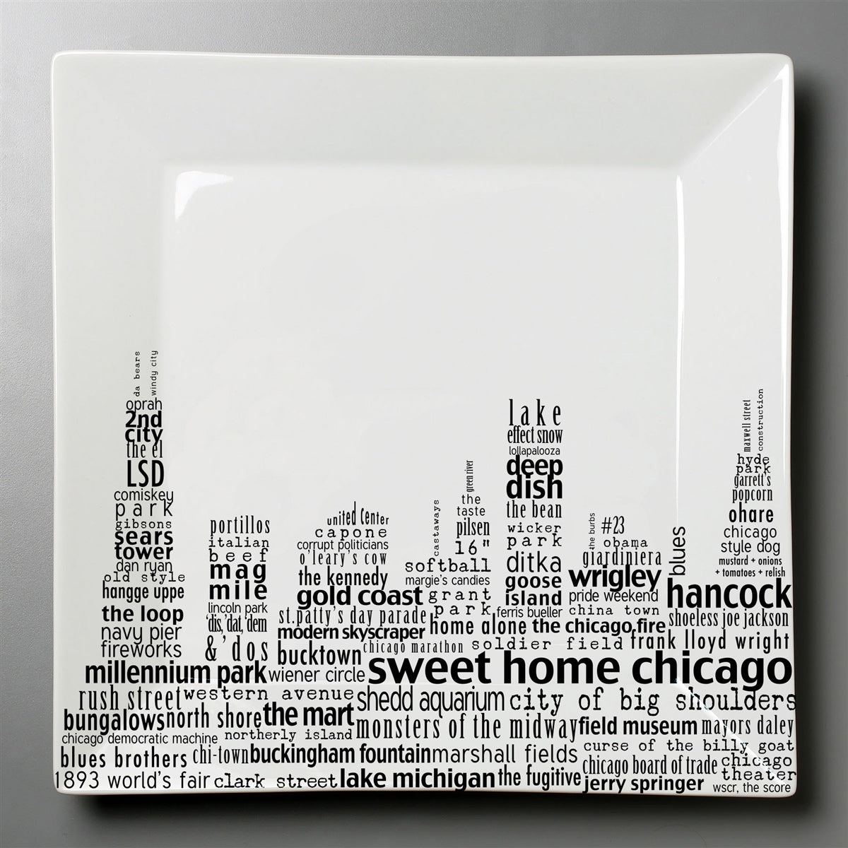 Chicago Dish - Small Square Plate