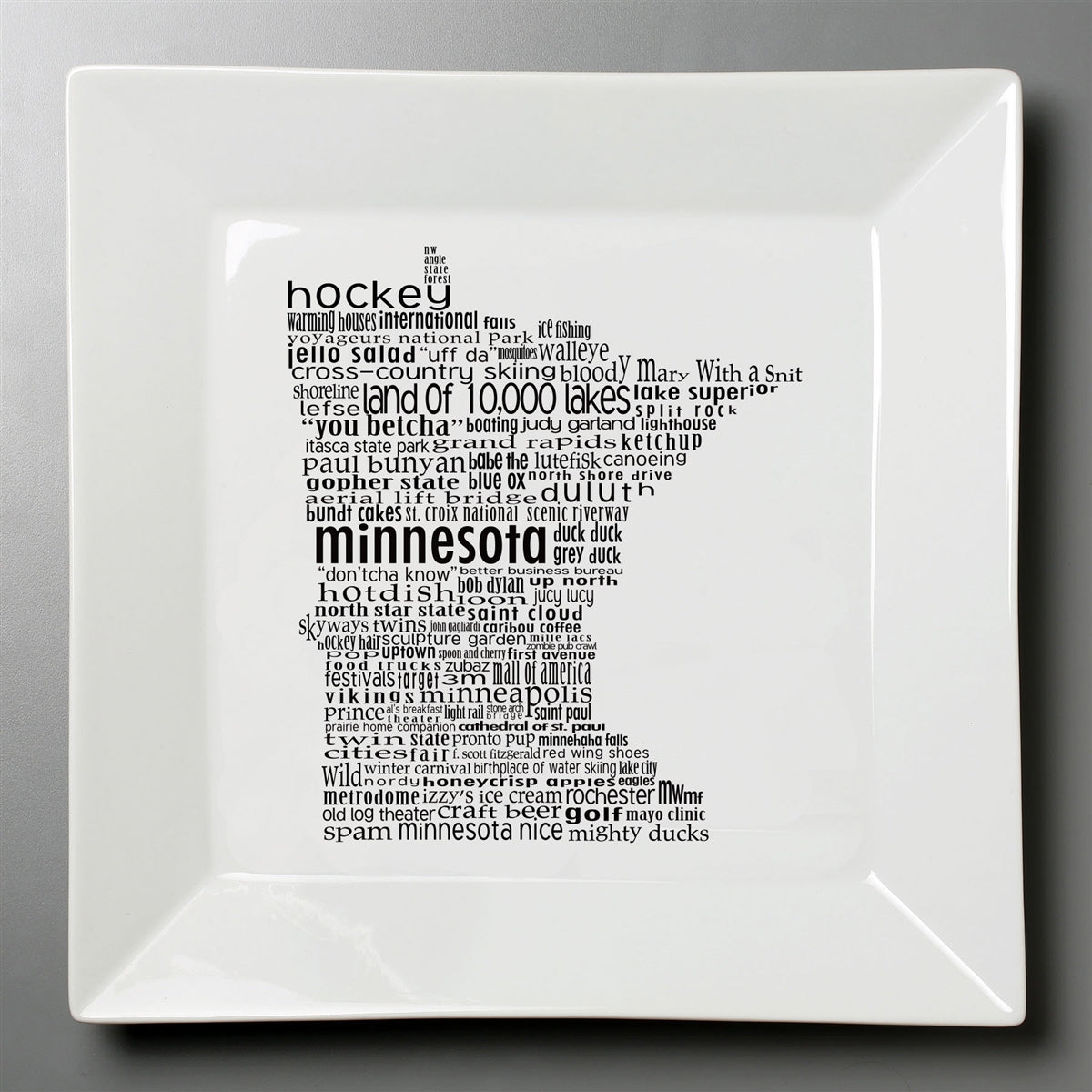 Minnesota Dish - Small Square Plate