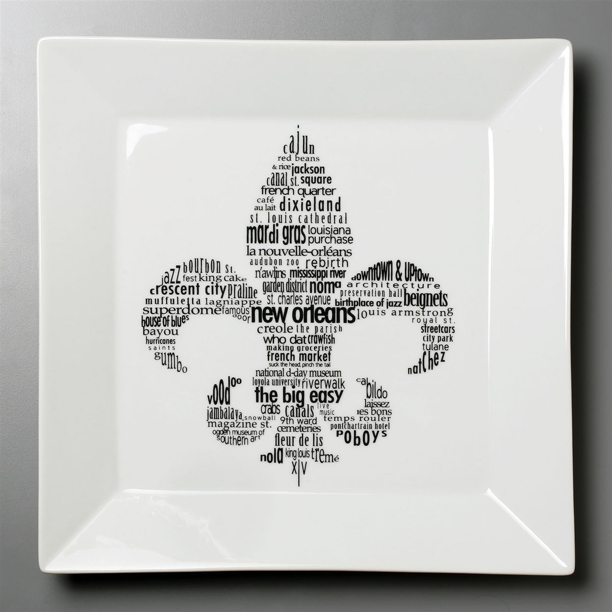 New Orleans Dish - Small Square Plate