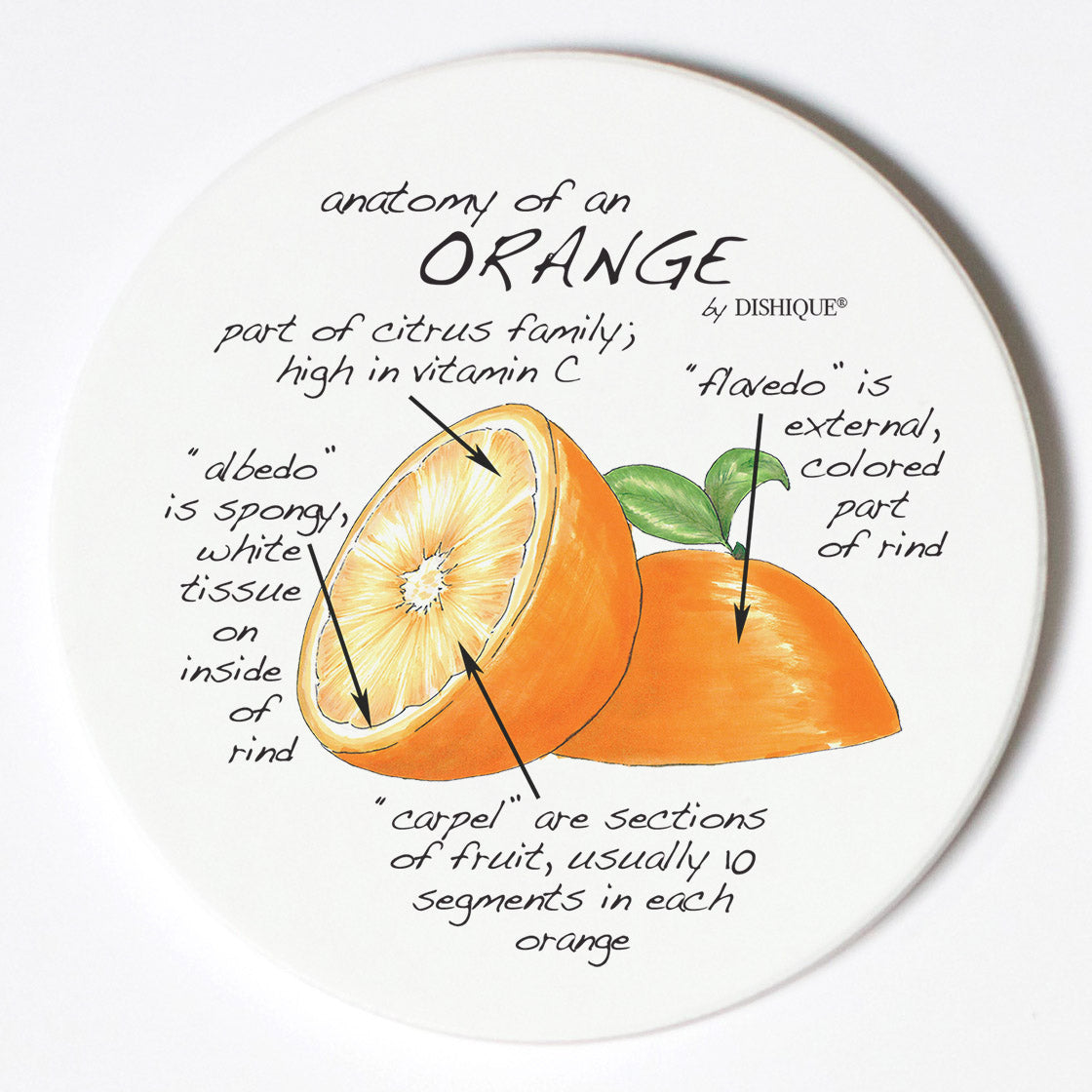 Individual Coasters - Food & Drinks - Orange