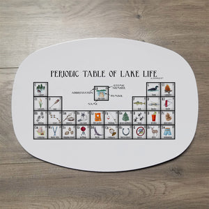 Lake Life Periodic Table 14" ThermoSaf Polymer Platter